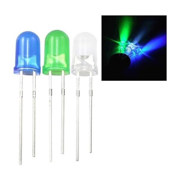 ZZHXSM 200pcs 0.197 in Diodo emisor de luz surtido LED Kit_4