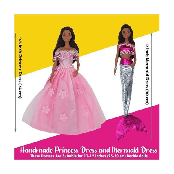 ZTWEDEN Juego de 90 piezas de ropa de muñeca y accesorios