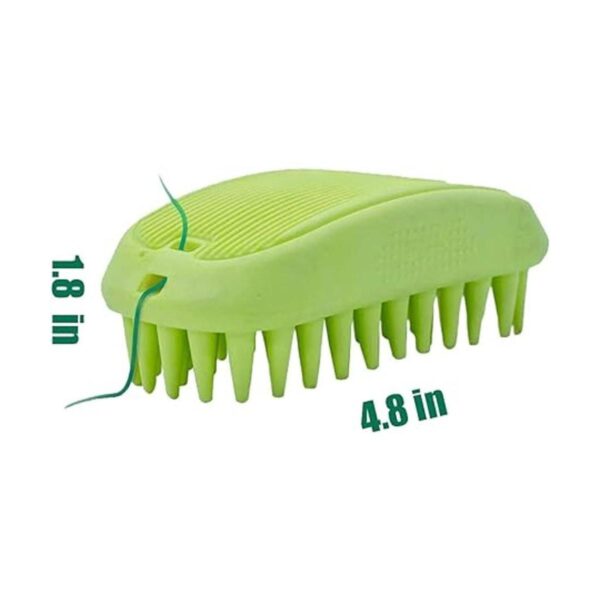 ZOOPOLR Cepillo de champú de silicona para mascotas de
