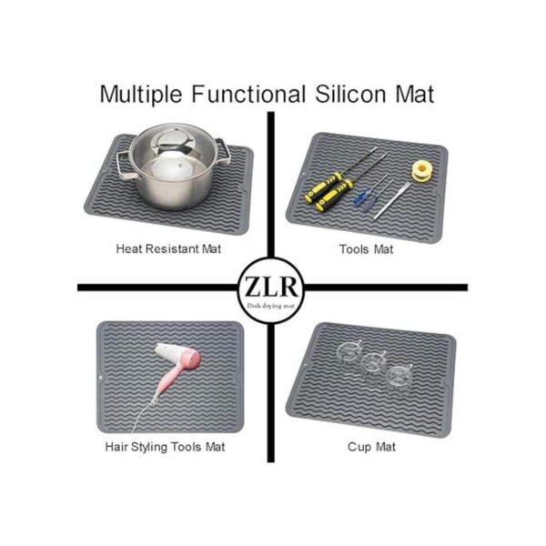 ZLR Alfombrilla de silicón para secado de platos fácil_4