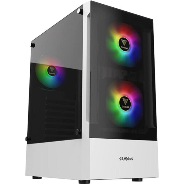 ZEUS GAMDIAS Caja blanca para computadora RGB ATX de media_1