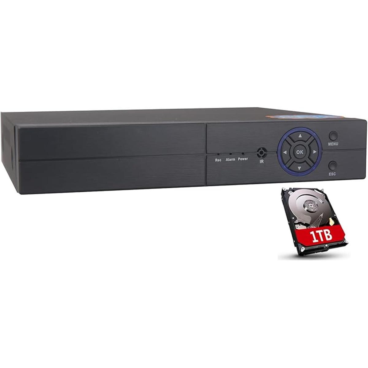 16 canales 1080P 5 en 1 HD híbrido DVR y NVR compatible