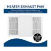 BroanNuTone BHFLED80 PowerHeat Ventilador de escape de_3