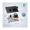 Aolemi Sistema de ducha de lluvia negro mate de 12_4