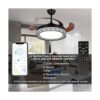 Ohniyou Ventiladores de techo retráctiles de 42 pulgadas_2