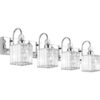Ralbay Lámpara de tocador de cristal cromado para baño 4_1