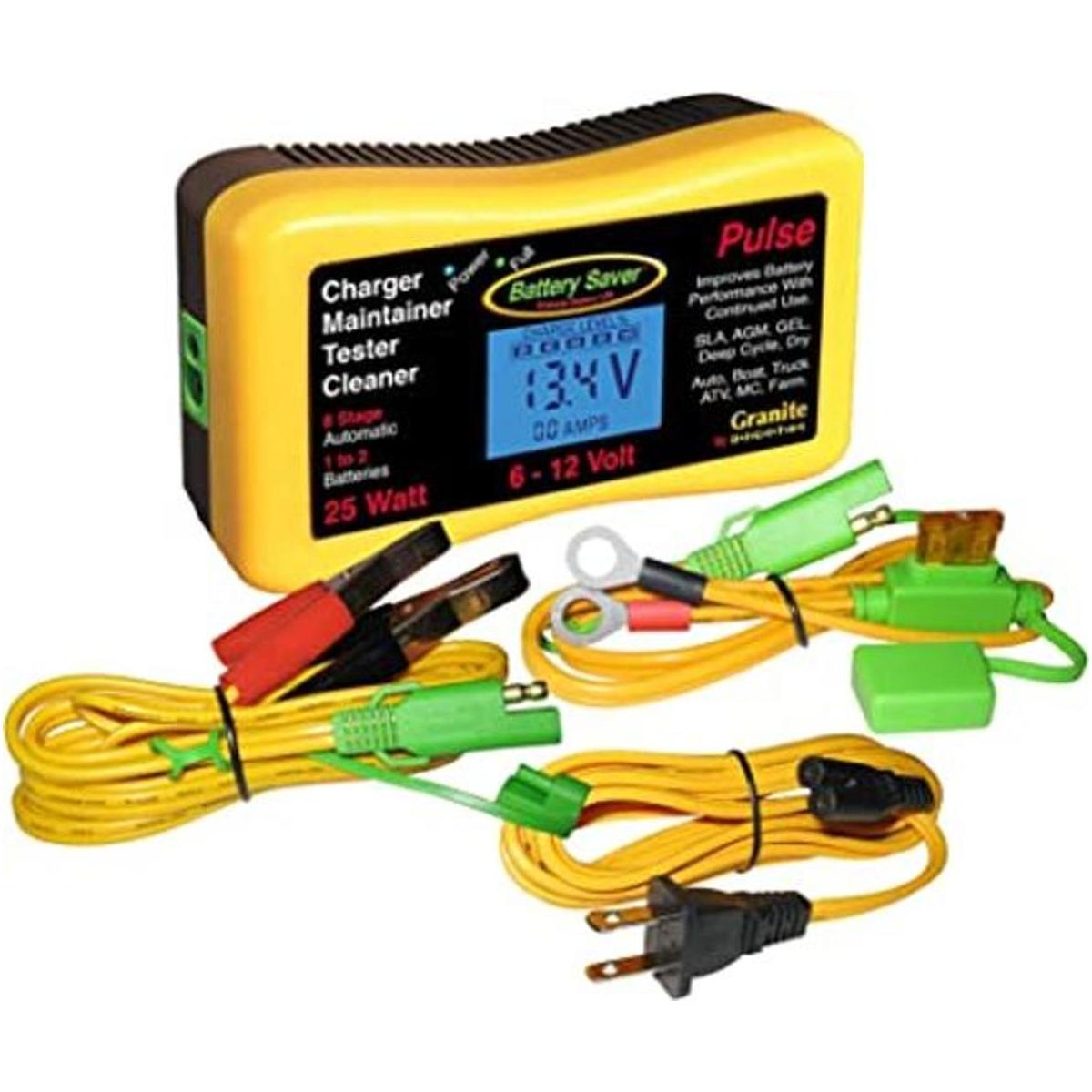 Battery Saver Cargador de pulso premium de 6 y 12 voltios