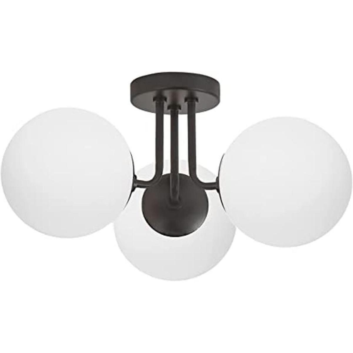 Pirxxiy Lámpara de techo semiempotrada de 3 luces color
