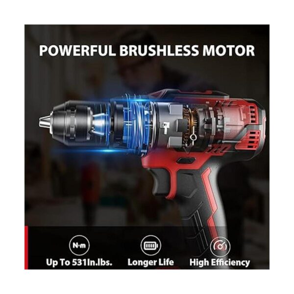 Brushless Hammer Drill DCK 20V Hammer Drill Cordless_2