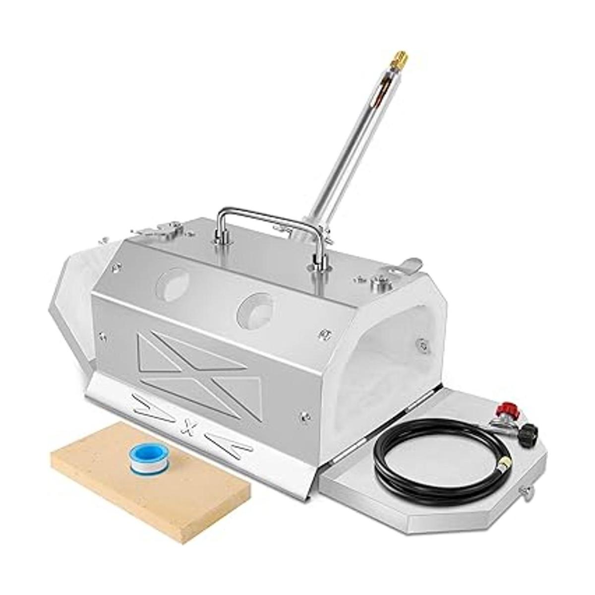 ATkrou GY100 Kit de forja de propano doble puerta acero