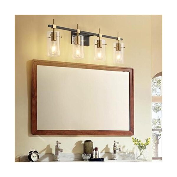 SOLFART Farmhouse Lámpara de pared de bronce para baño_3