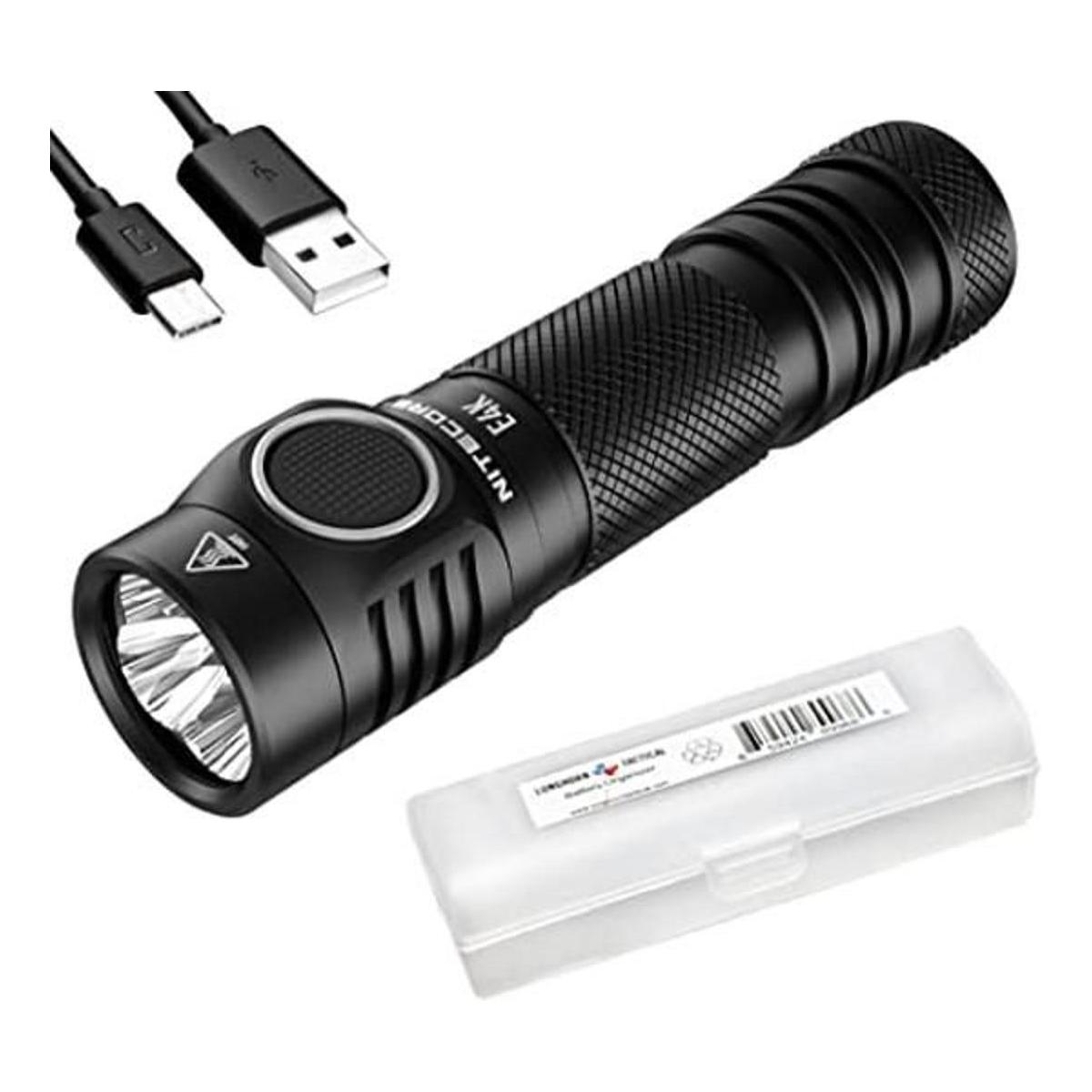 Nitecore E4K Linterna recargable compacta EDC de 4400