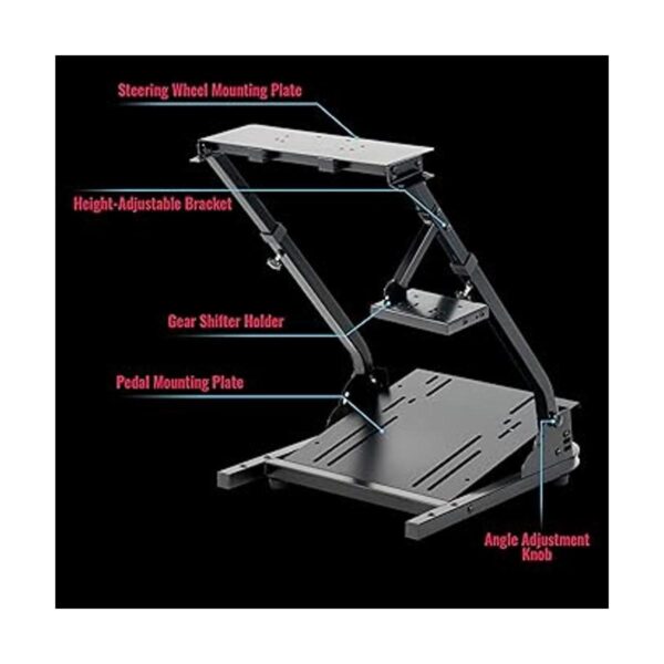 COZ Foldable Racing Steering Wheel Stand Height_2