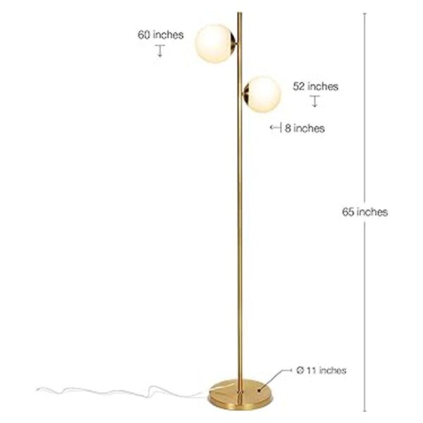 Brightech Lámpara LED de pie de esfera Moderna y_2