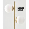 Brightech Lámpara LED de pie de esfera Moderna y_5
