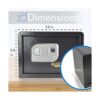 Serenelife Caja fuerte de seguridad para documentos y