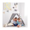 Wilwolfer Tienda de campaña de tipi para niños con estuche_3