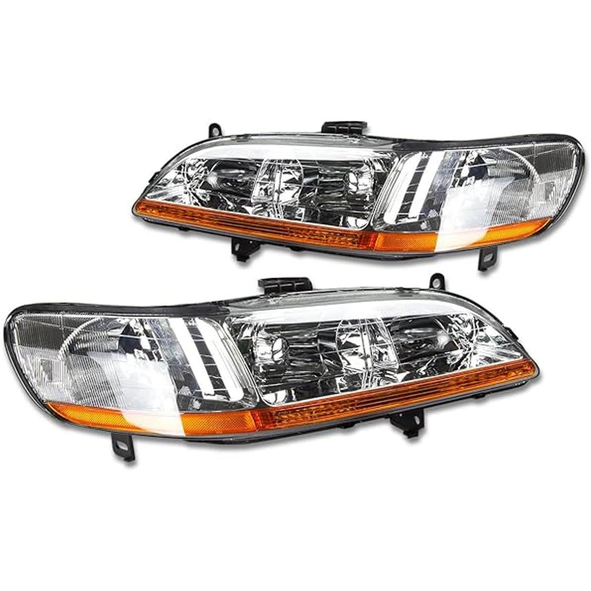 Ensamblado de faros delanteros DNA Motoring HL OH HA98 CH