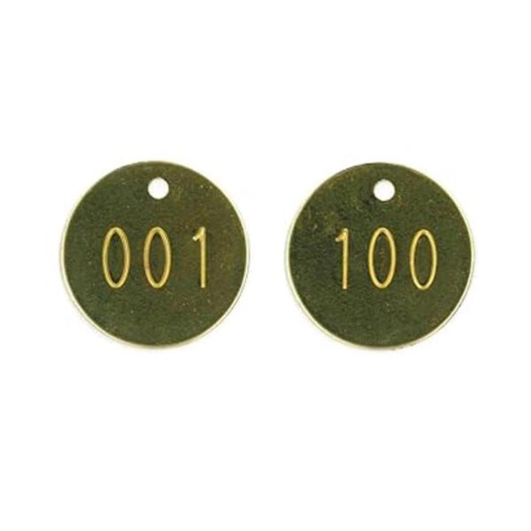 Etiquetas de latón numeradas 001100 1.25 pulgadas redondas_2
