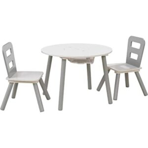 Juego de 3 unidades de mesa redonda de almacenamiento y_1