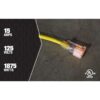 Southwire 2589 SJTW de 100 pies 123 para exteriores