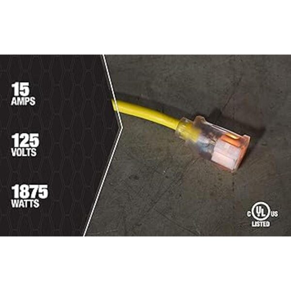 Southwire 2589 SJTW de 100 pies 123 para exteriores