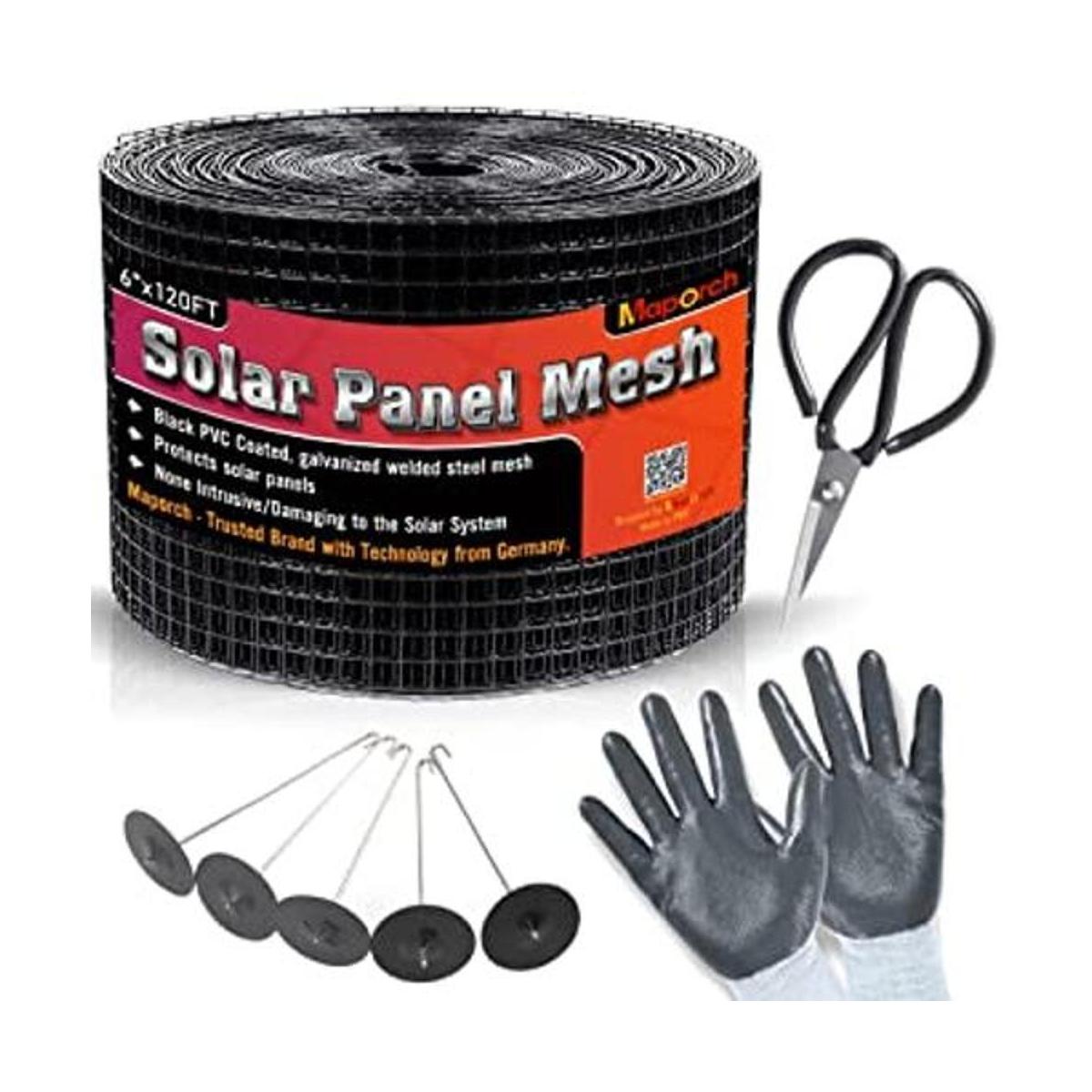 MAPORCH Pantalla de malla solar de 6 x 120 pies para