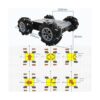 Chasis de automóvil inteligente OmniDirectinal 4WD con_2