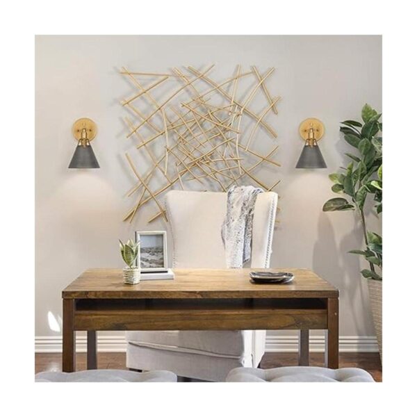 KSANA Apliques de pared dorados lámpara moderna vintage_2