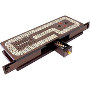 House of Cribbage Tablero continuo de cangrejo caja con_1