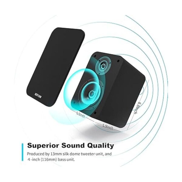 BESTISAN Altavoces Bluetooth para estantería altavoces_2