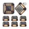 JACKYLED Juego de 8 luces solares de base con energía_1