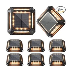 JACKYLED Juego de 8 luces solares de base con energía_1