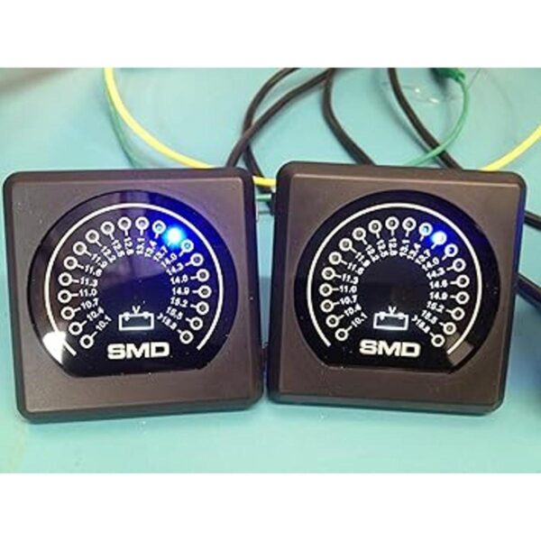 SMD vm1 Analog LED DC Volt Meter 12 V por MSD Ignition