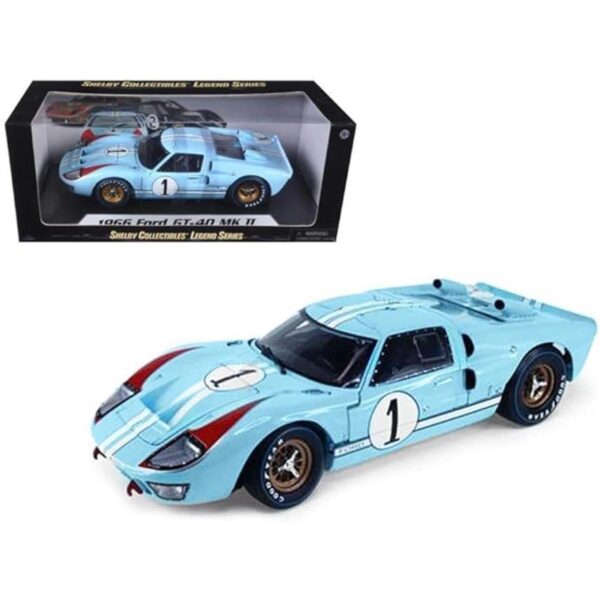 Ford GT40 MK 1966 Auto de carreras de metal fundido a