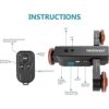 Neewer Camarera inalámbrica de 3 ruedas carrito de riel_3