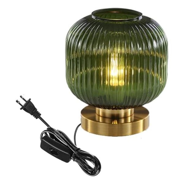 Auwieou Globe Lámpara de mesa de mediados de siglo moderna_1