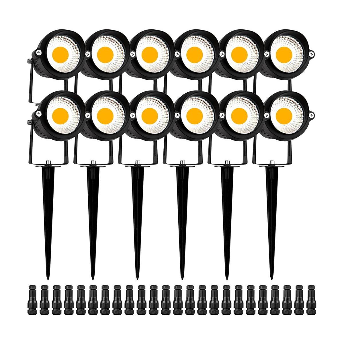 EAGLOD Luces LED de bajo voltaje de 5 W con conectores 12