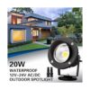 EAGLOD Foco LED de 20 W luz de paisaje para exteriores_2