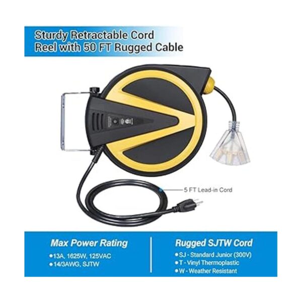 DEWENWILS Carrete de cable retráctil nueva tecnología de_2
