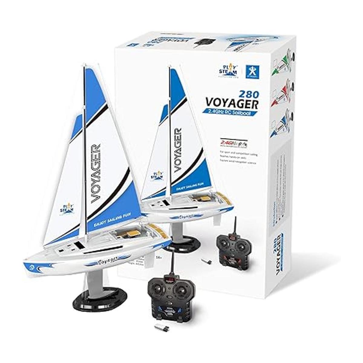 PLAYSTEAM Voyager 280 RC Velero con control de viento en