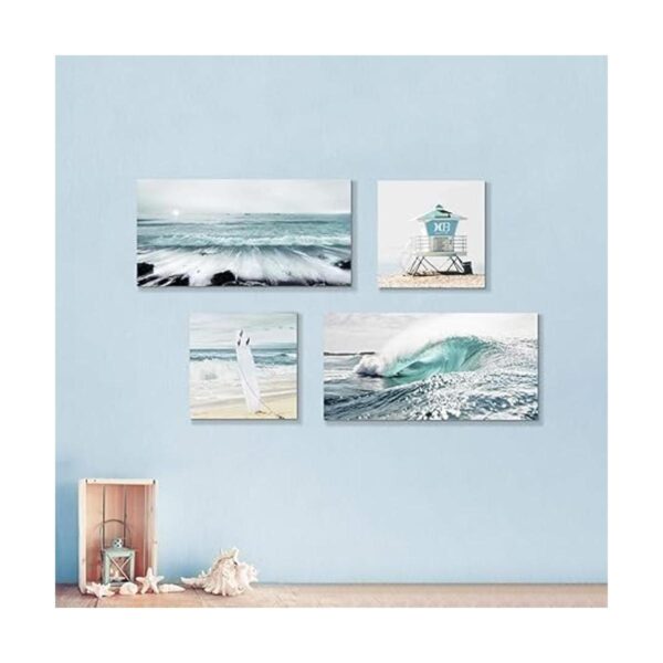 Lienzo decorativo para pared en lienzo de playa pintura_3
