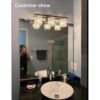 BDL Lámpara de tocador de baño 3 luces color negro con_2