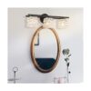 BDL Lámpara de tocador de baño 3 luces color negro con_5