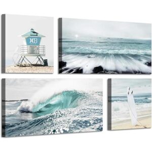 Lienzo decorativo para pared en lienzo de playa pintura_1