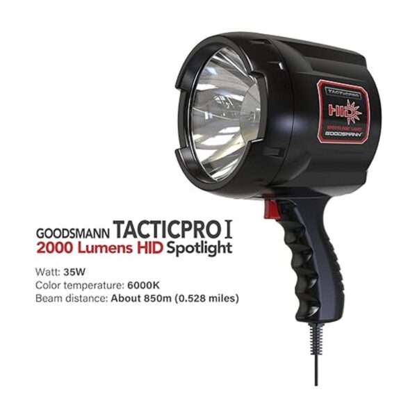 GOODSMANN Luz de mano HID de 2000 lúmenes reflector_4