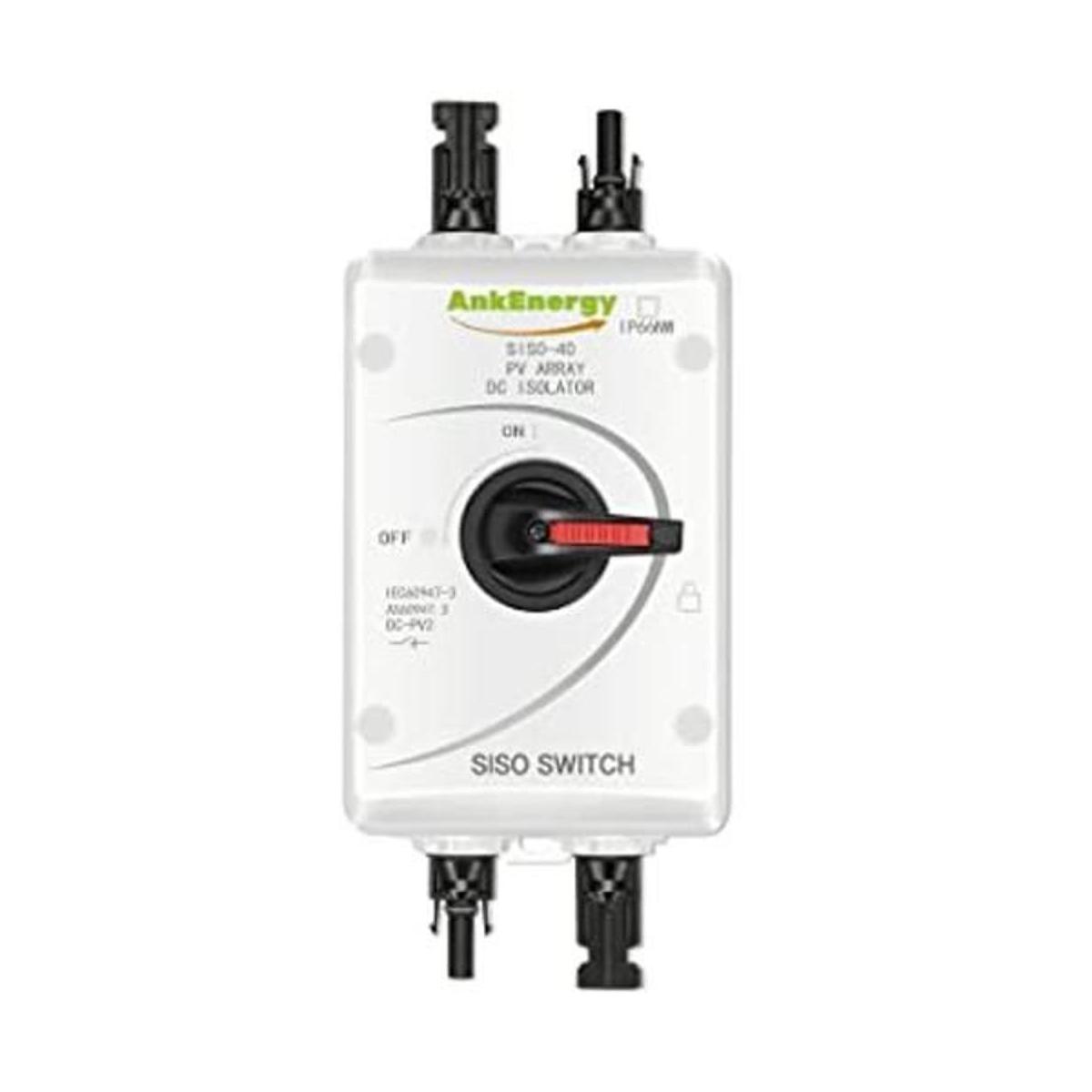Caja combinadora solar IP66 con interruptor de aislamiento