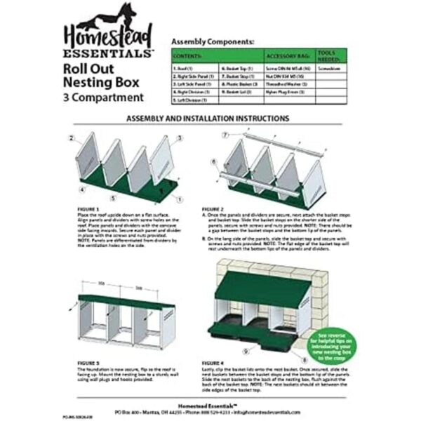 Homestead Essentials Caja de anidación enrollable de 3_5