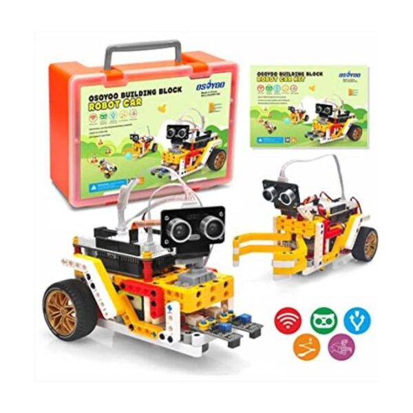 OSOYOO STEM Building Robot Car Kit para Arduino como_1