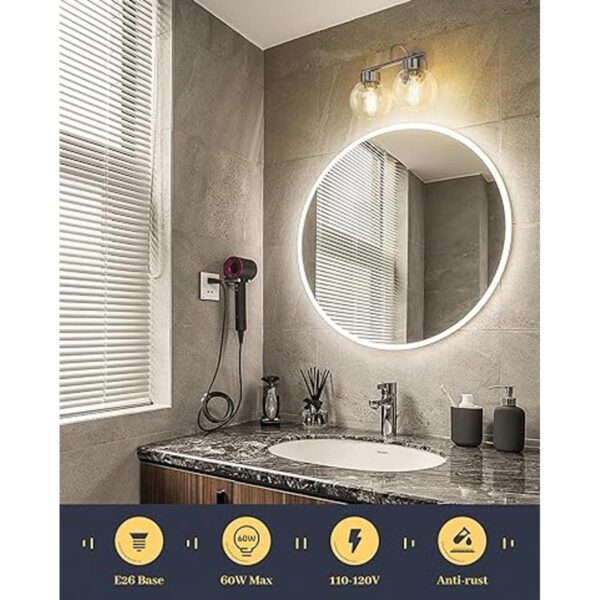 Eapudun WLA1434BN Luces de tocador para baño modernas_2